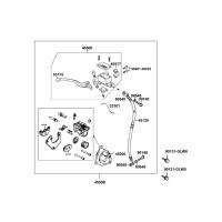 Bromssystem - Bromshandtag höger - Bromscylinder - Bromsslang - Bromsok